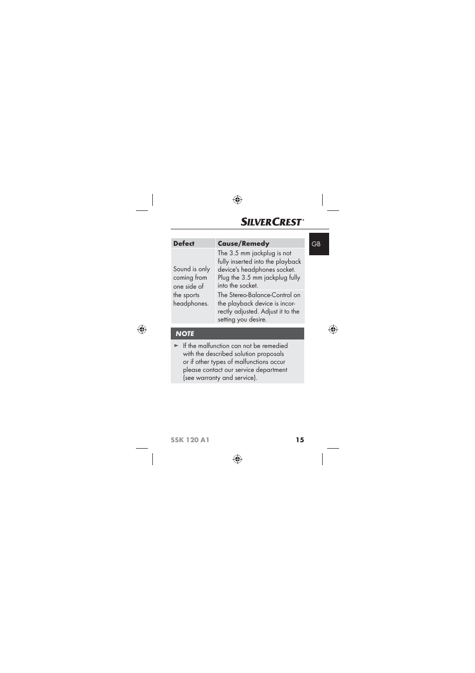 Silvercrest SSK 120 A1 User Manual | Page 17 / 132