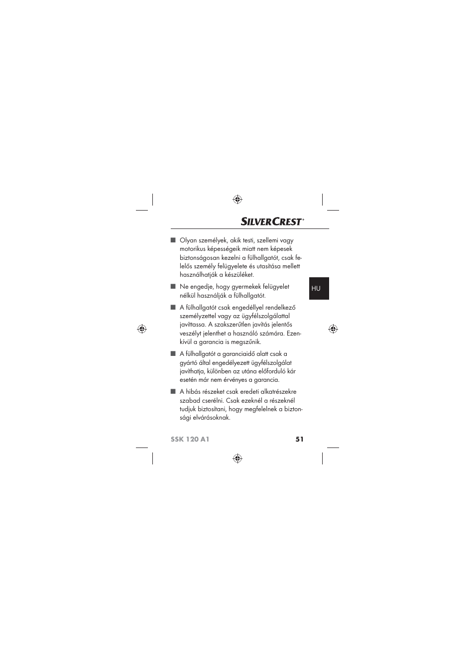 Silvercrest SSK 120 A1 User Manual | Page 53 / 132