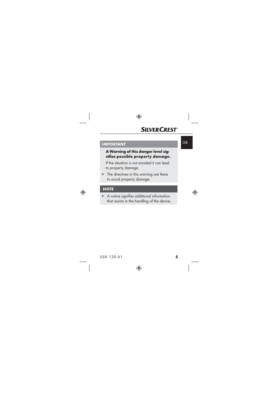 Silvercrest SSK 120 A1 User Manual | Page 7 / 132