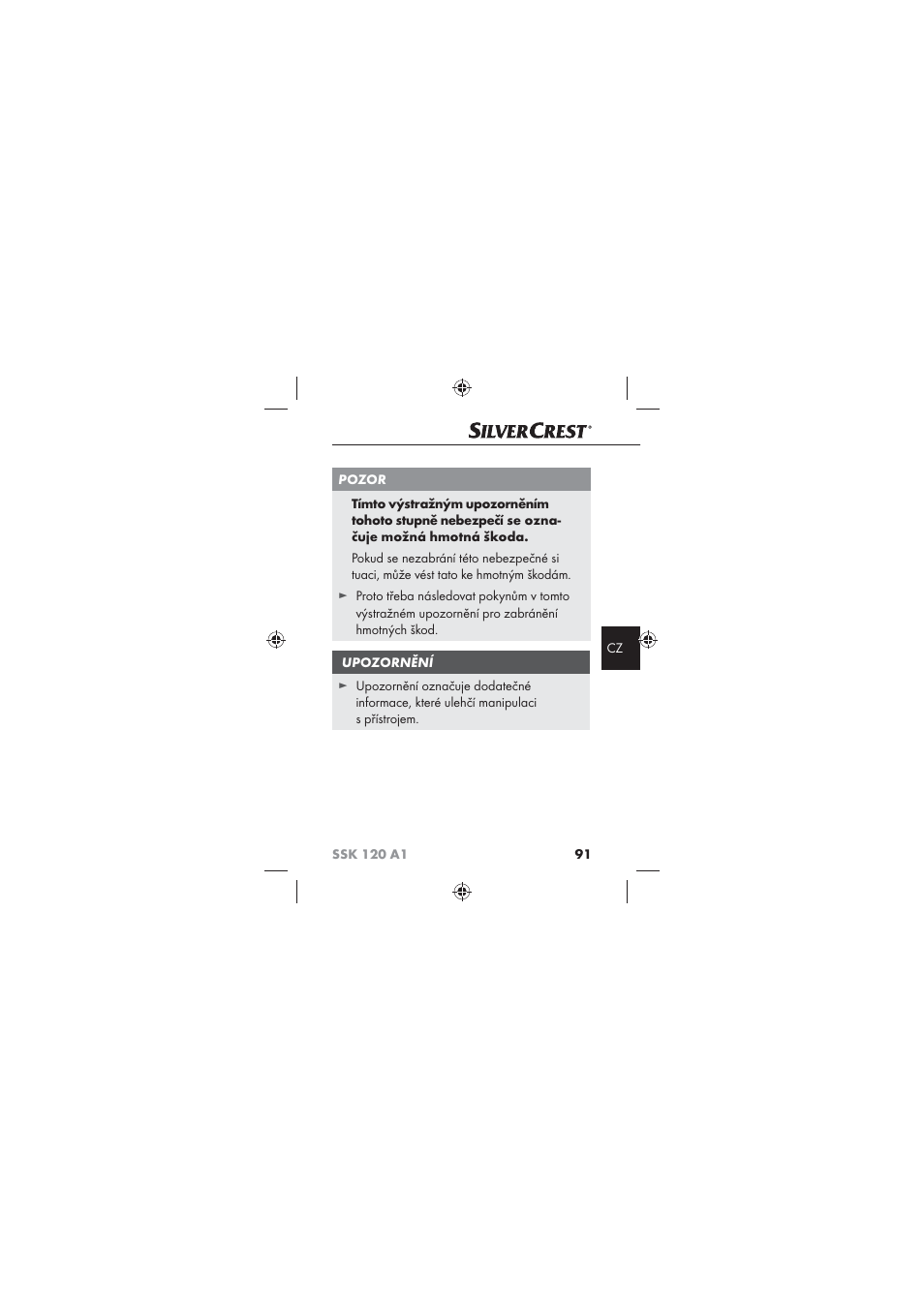 Silvercrest SSK 120 A1 User Manual | Page 93 / 132