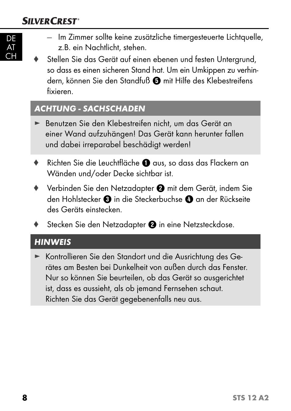 Silvercrest STS 12 A2 User Manual | Page 11 / 67