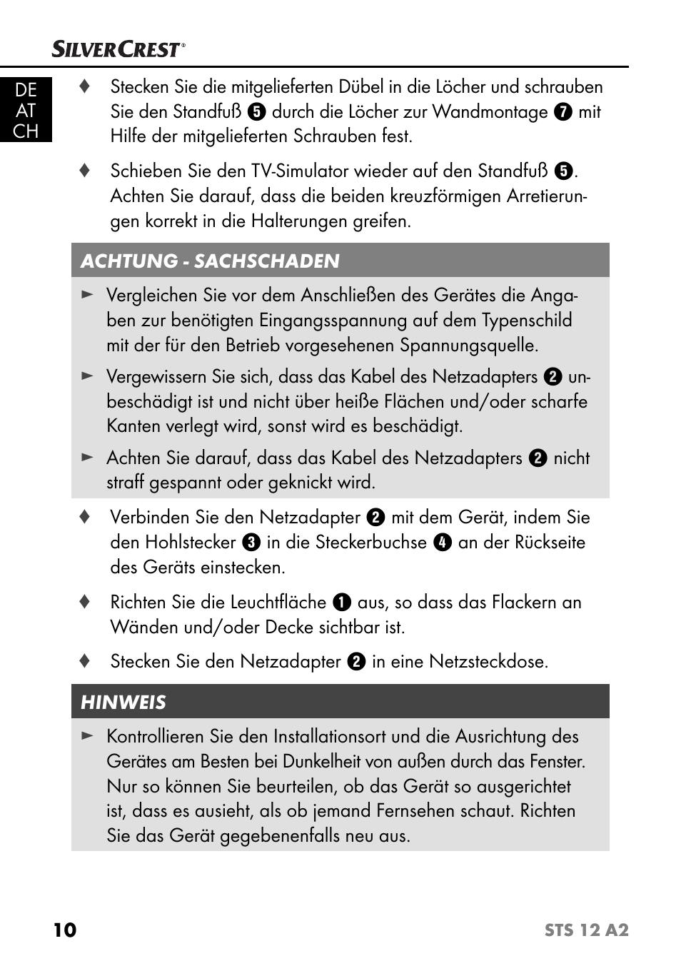 Silvercrest STS 12 A2 User Manual | Page 13 / 67
