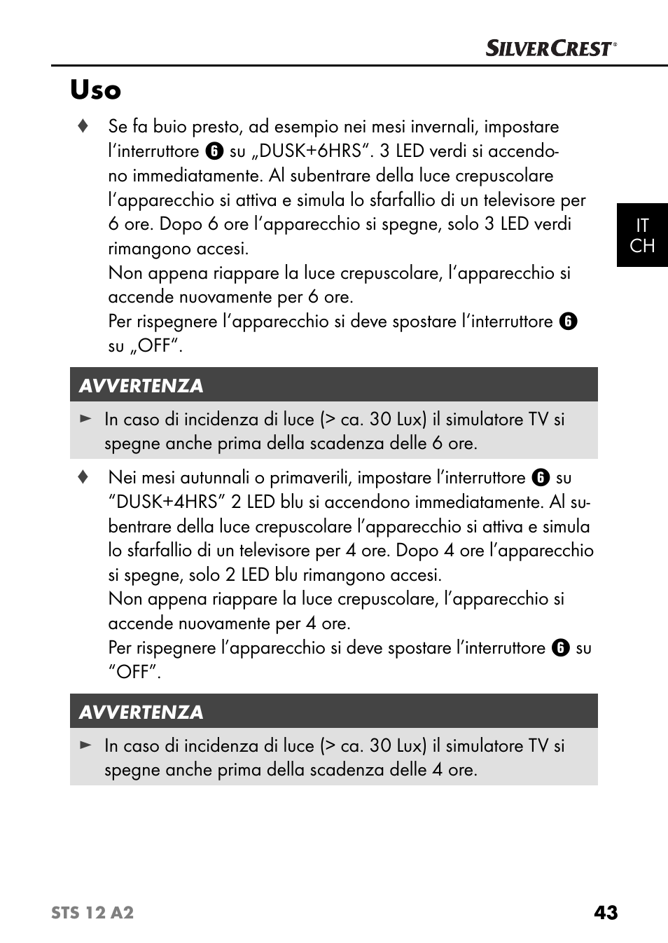 Silvercrest STS 12 A2 User Manual | Page 46 / 67