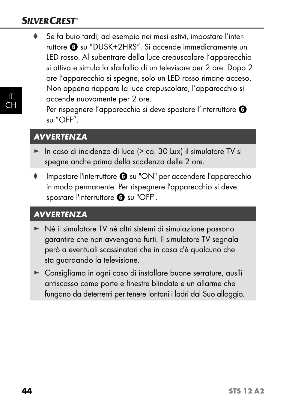 Silvercrest STS 12 A2 User Manual | Page 47 / 67