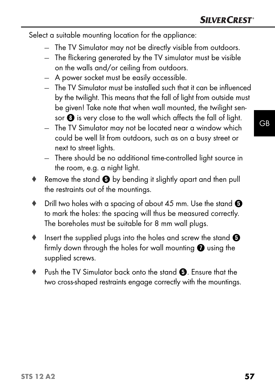 Silvercrest STS 12 A2 User Manual | Page 60 / 67