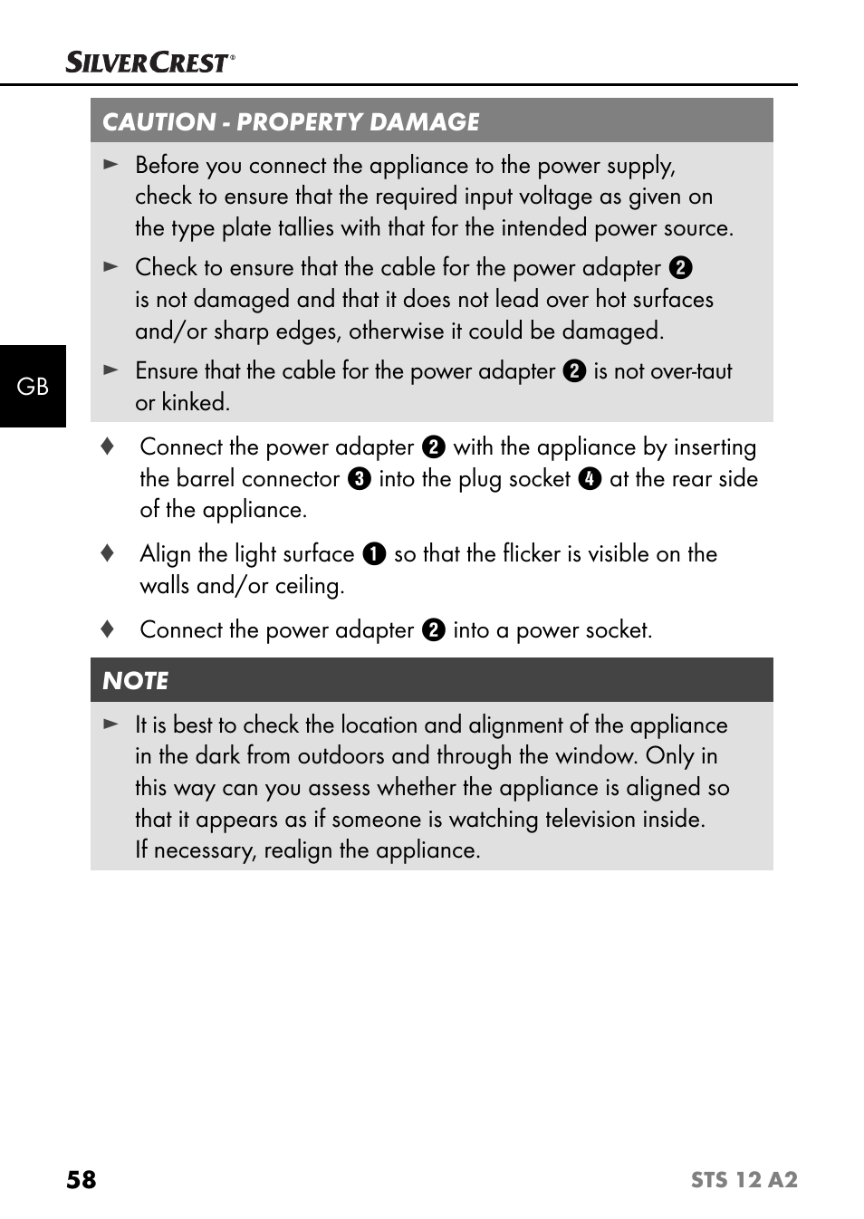 Silvercrest STS 12 A2 User Manual | Page 61 / 67