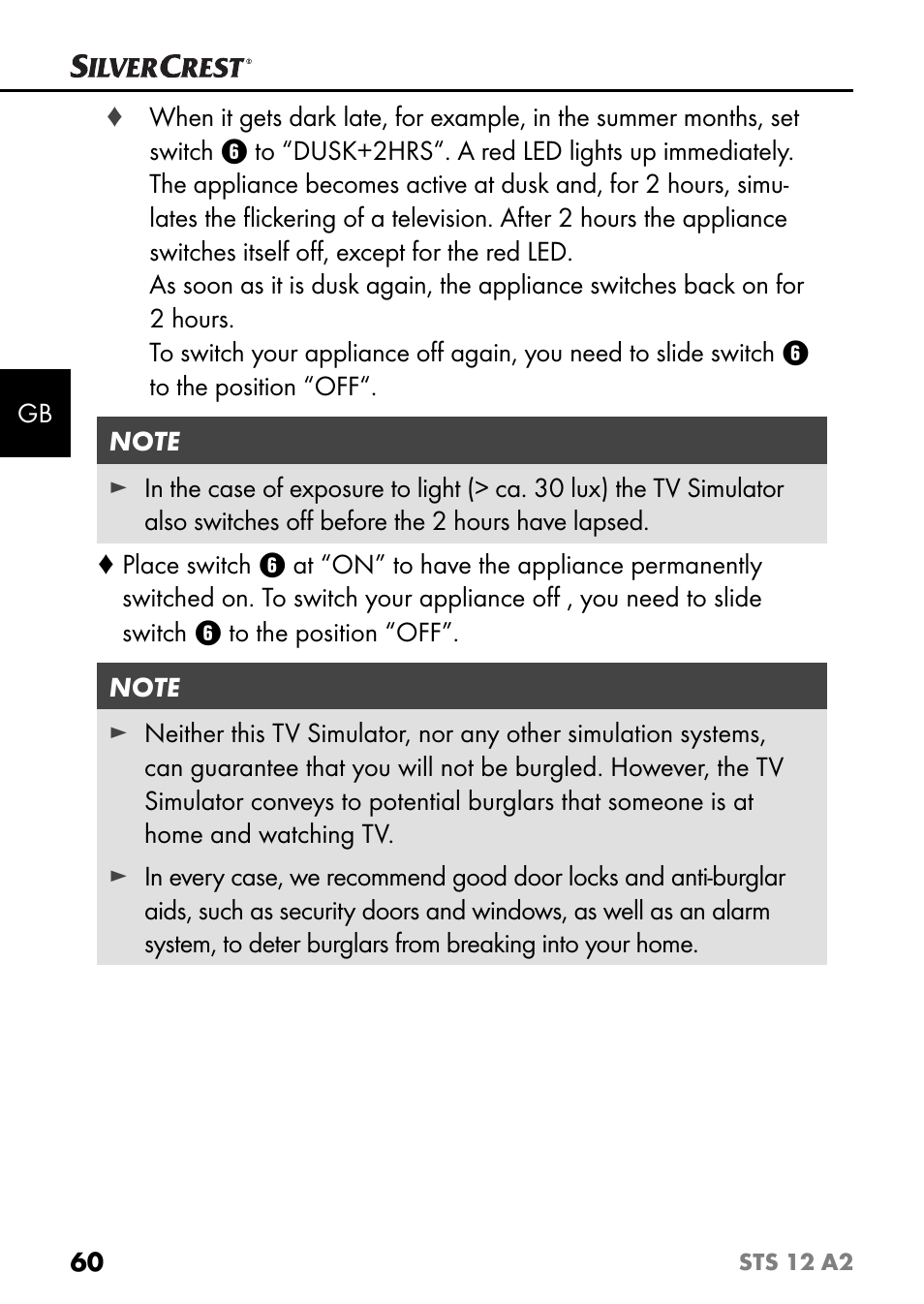 Silvercrest STS 12 A2 User Manual | Page 63 / 67
