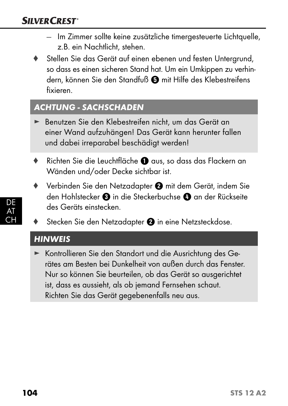 Silvercrest STS 12 A2 User Manual | Page 107 / 116