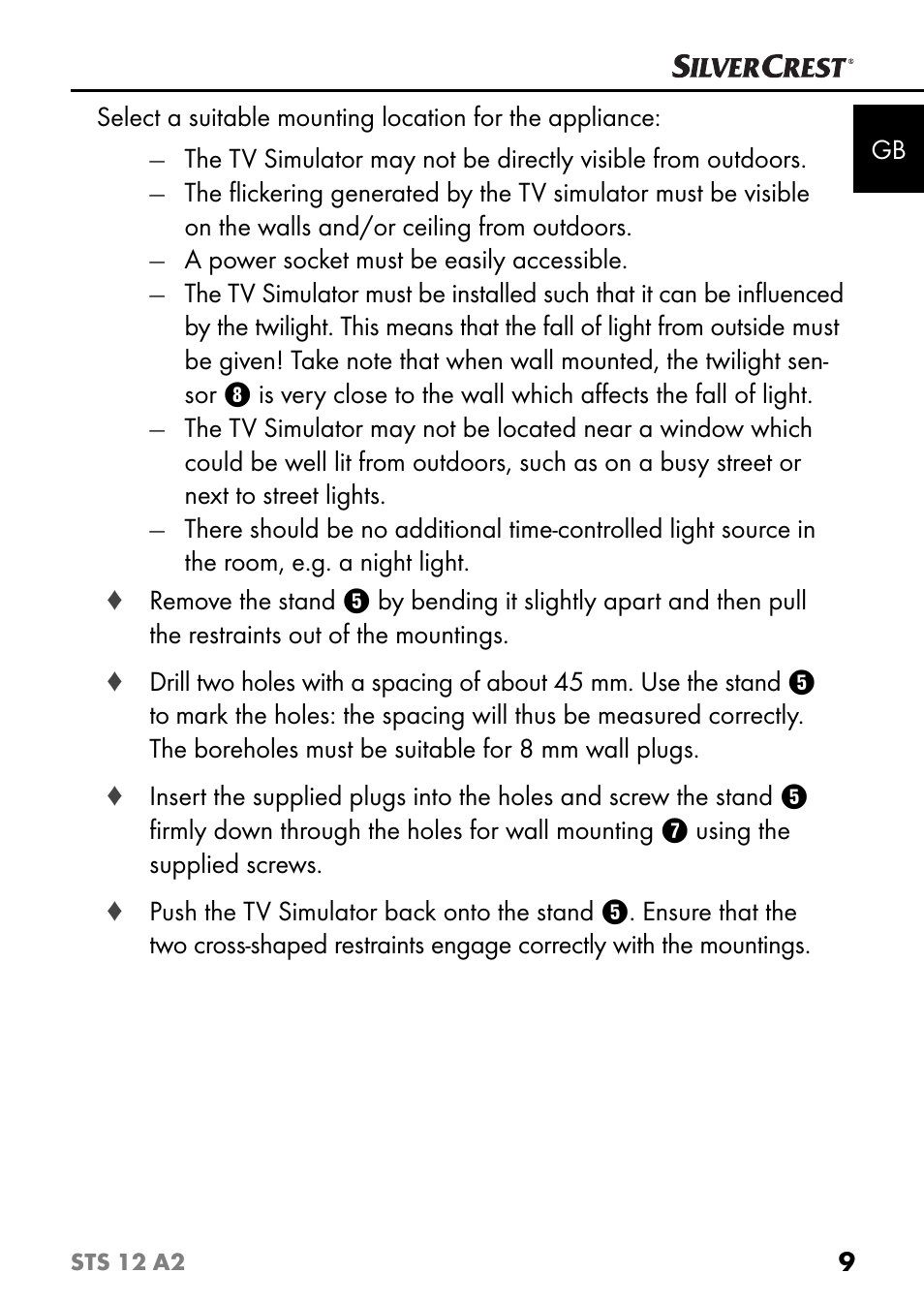 Silvercrest STS 12 A2 User Manual | Page 12 / 116