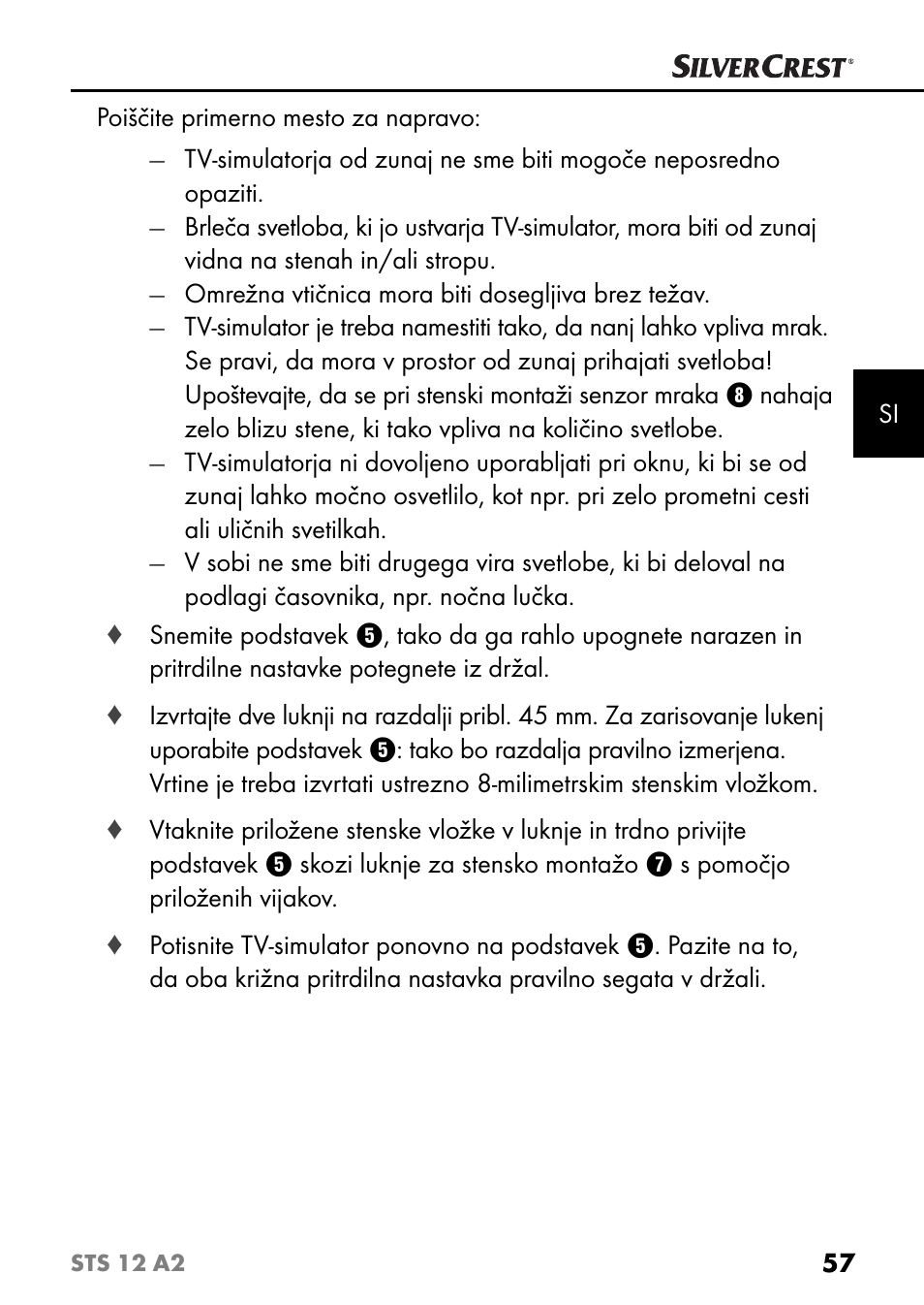 Silvercrest STS 12 A2 User Manual | Page 60 / 116