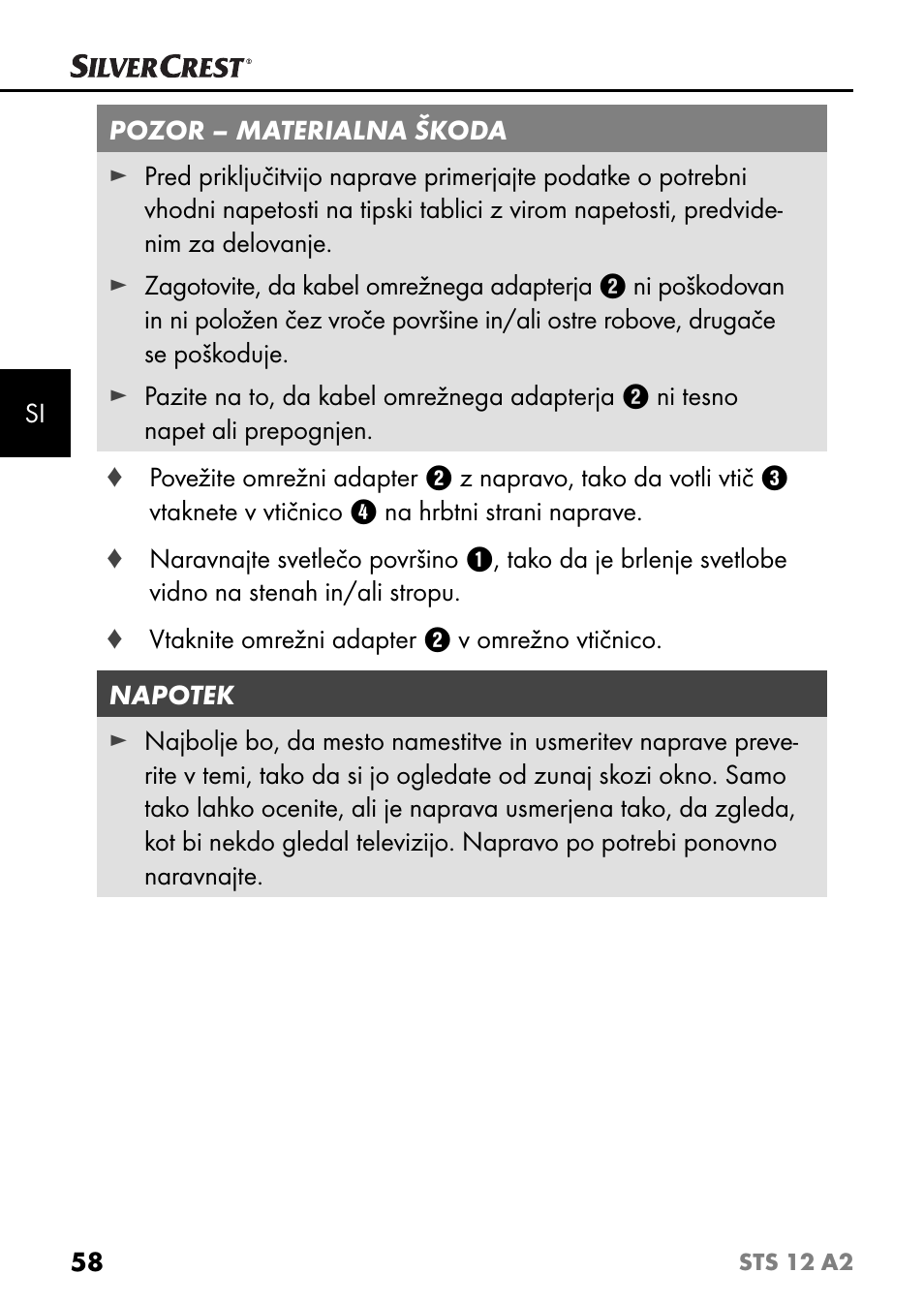 Silvercrest STS 12 A2 User Manual | Page 61 / 116