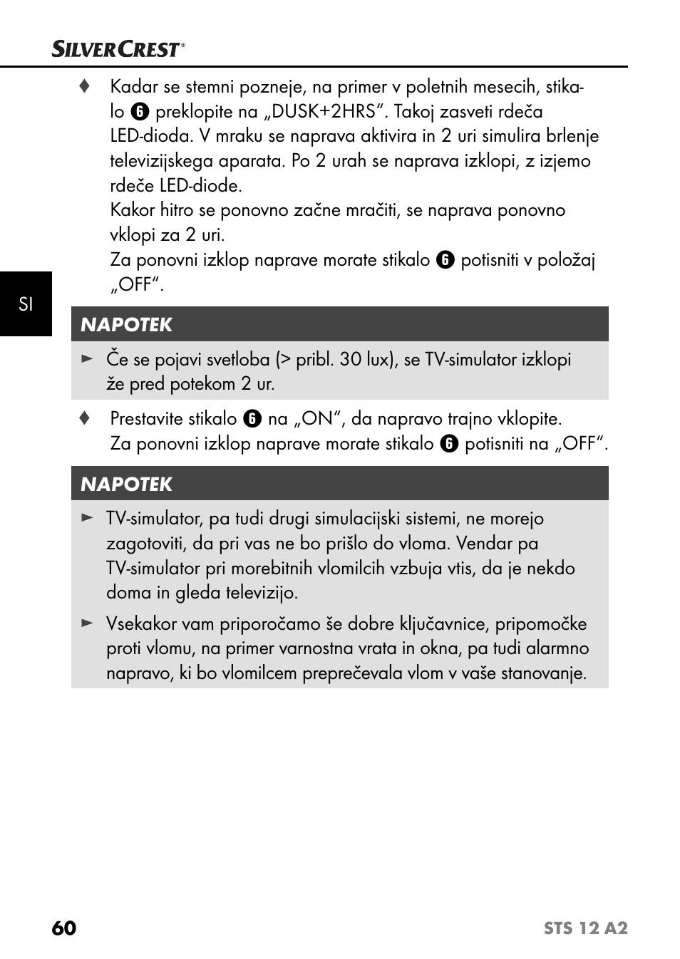 Silvercrest STS 12 A2 User Manual | Page 63 / 116
