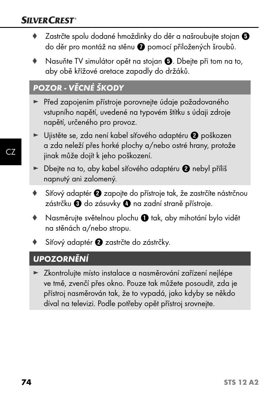 Silvercrest STS 12 A2 User Manual | Page 77 / 116