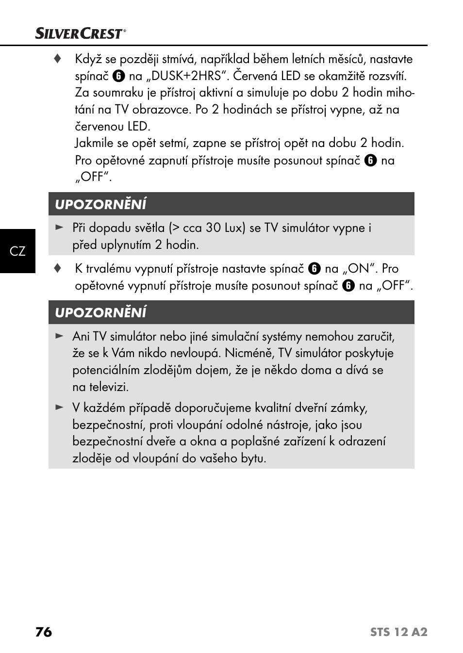 Silvercrest STS 12 A2 User Manual | Page 79 / 116