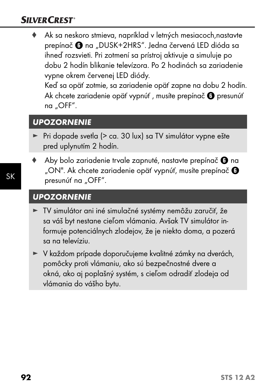 Silvercrest STS 12 A2 User Manual | Page 95 / 116