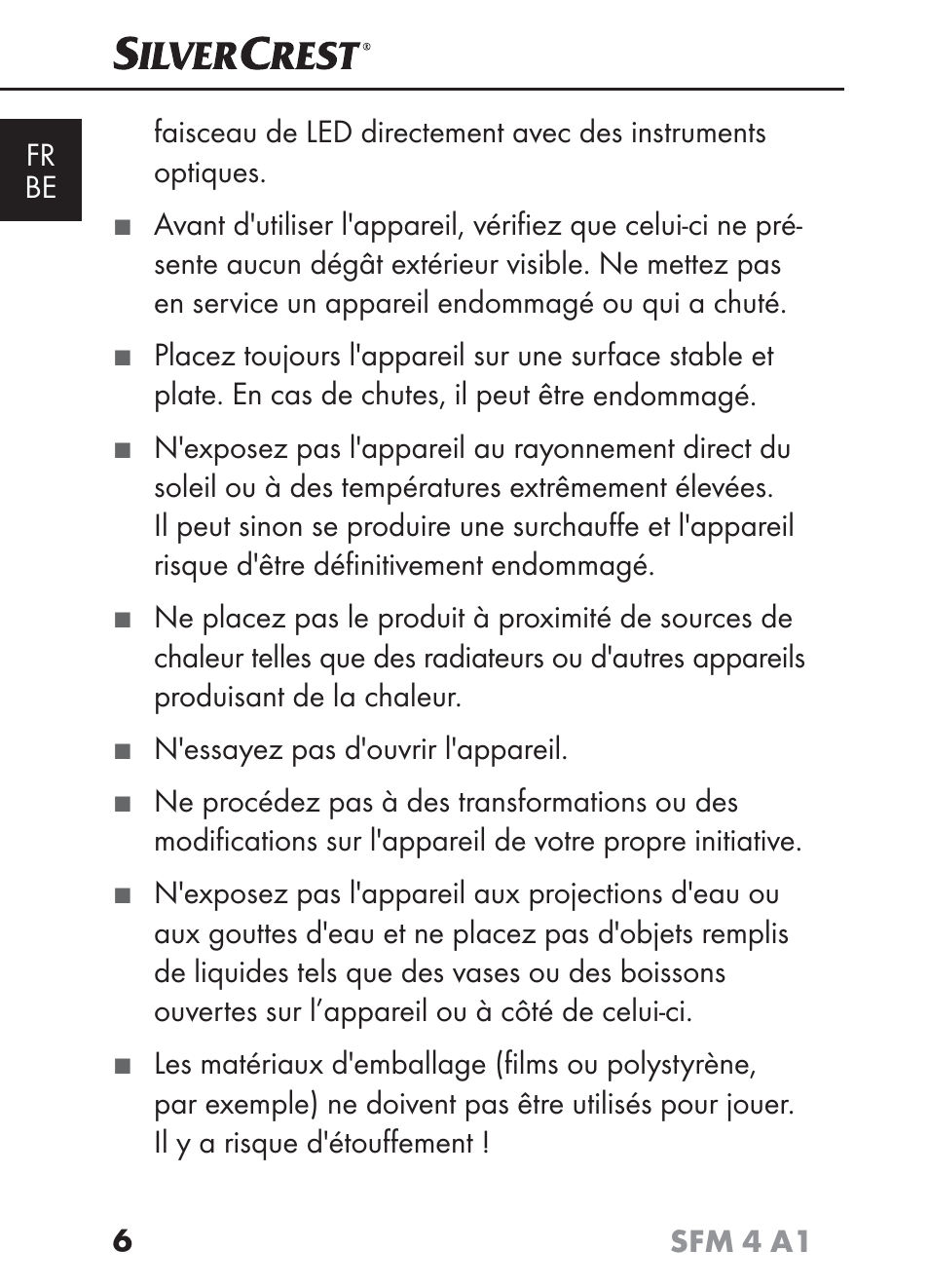 Silvercrest SFM 4 A1 User Manual | Page 10 / 74