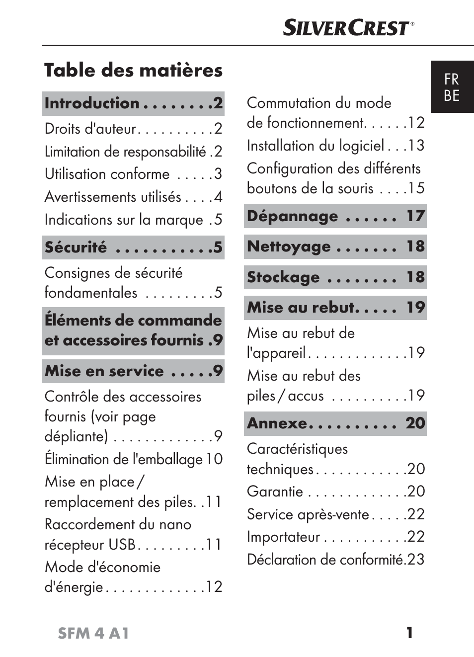 Silvercrest SFM 4 A1 User Manual | Page 5 / 74