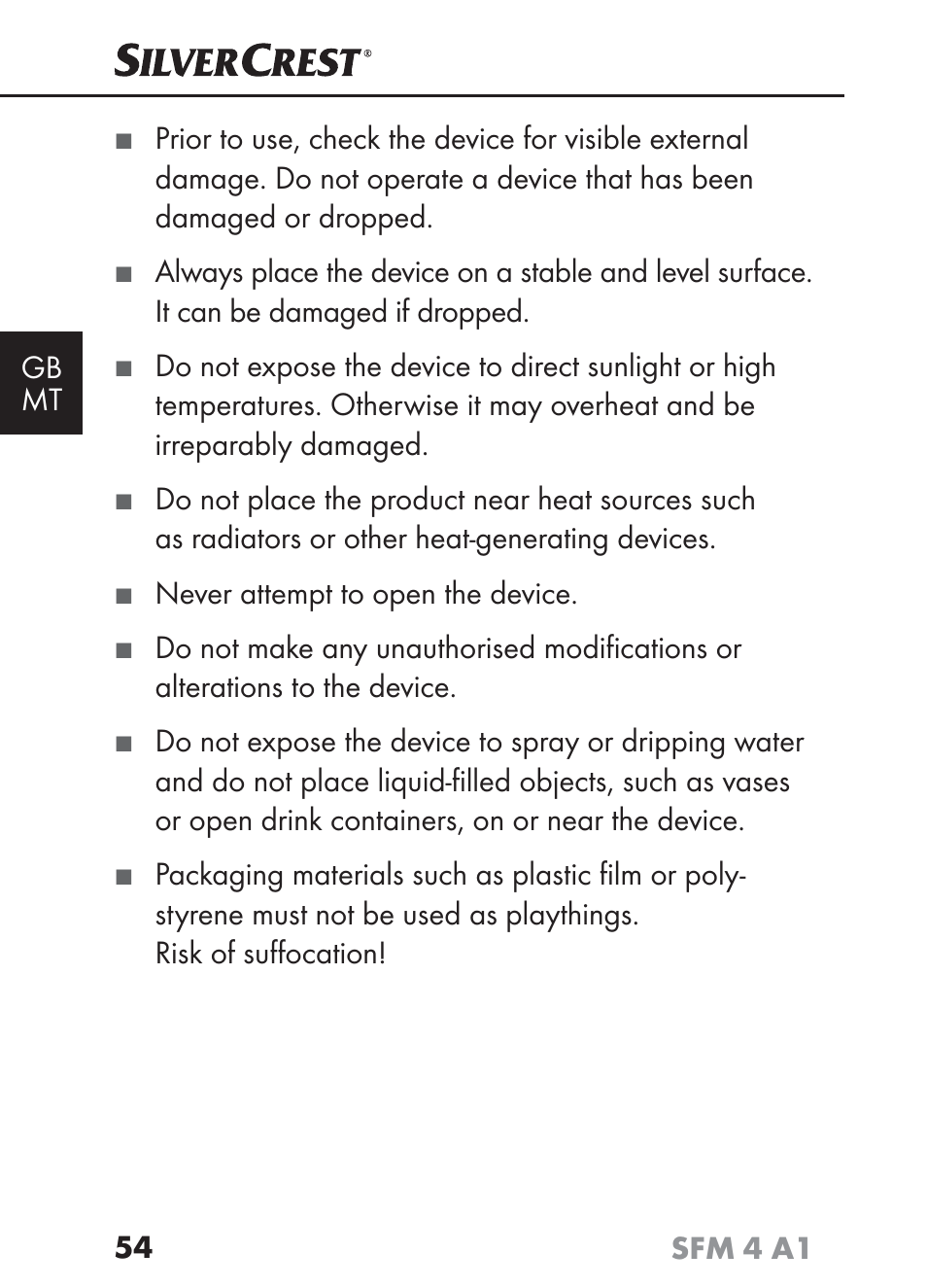 Silvercrest SFM 4 A1 User Manual | Page 57 / 97