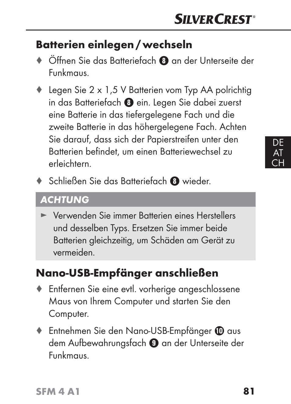 Silvercrest SFM 4 A1 User Manual | Page 84 / 97
