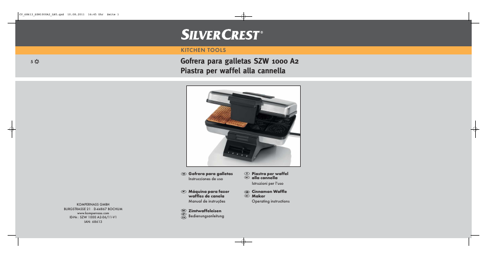Silvercrest SZW 1000 A2 User Manual | 32 pages