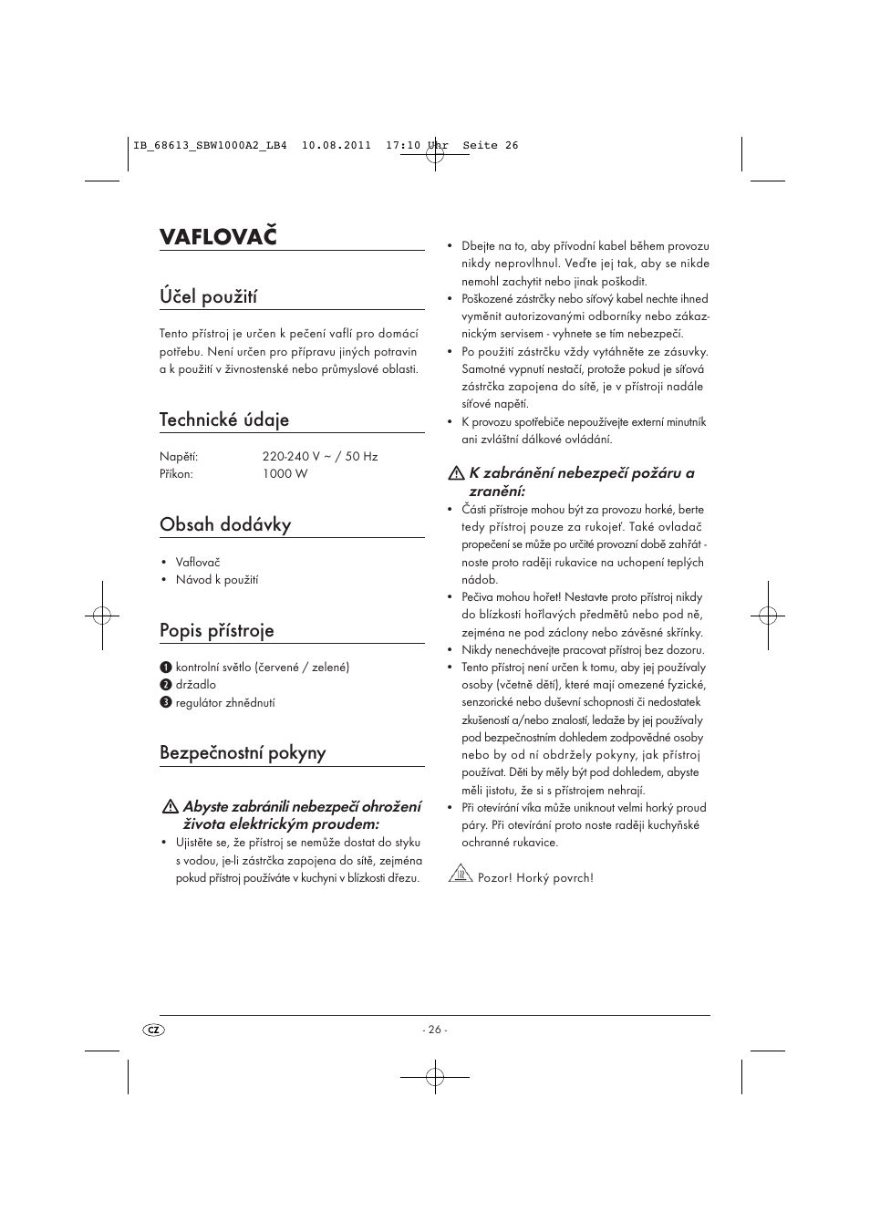 Silvercrest SBW 1000 A2 User Manual | Page 28 / 44