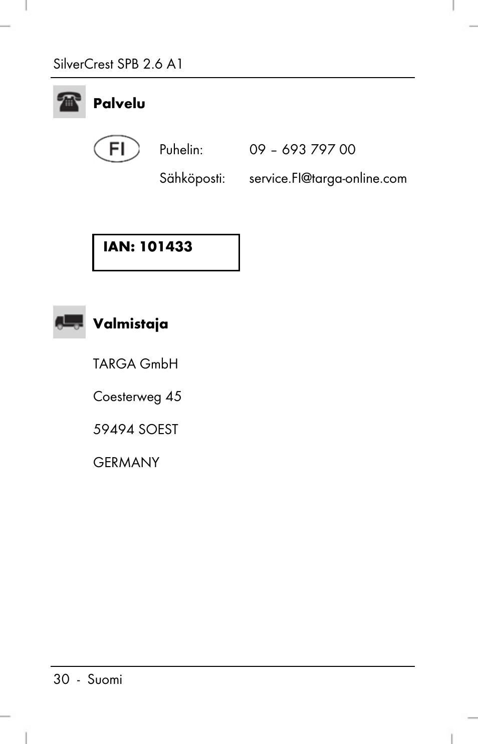 Silvercrest SPB 2.6 A1 User Manual | Page 32 / 108