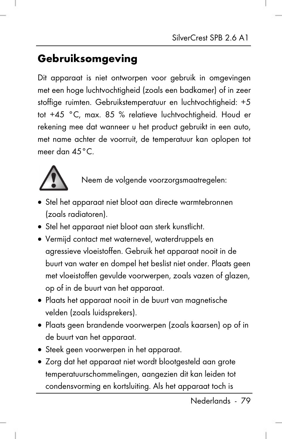 Gebruiksomgeving | Silvercrest SPB 2.6 A1 User Manual | Page 81 / 108