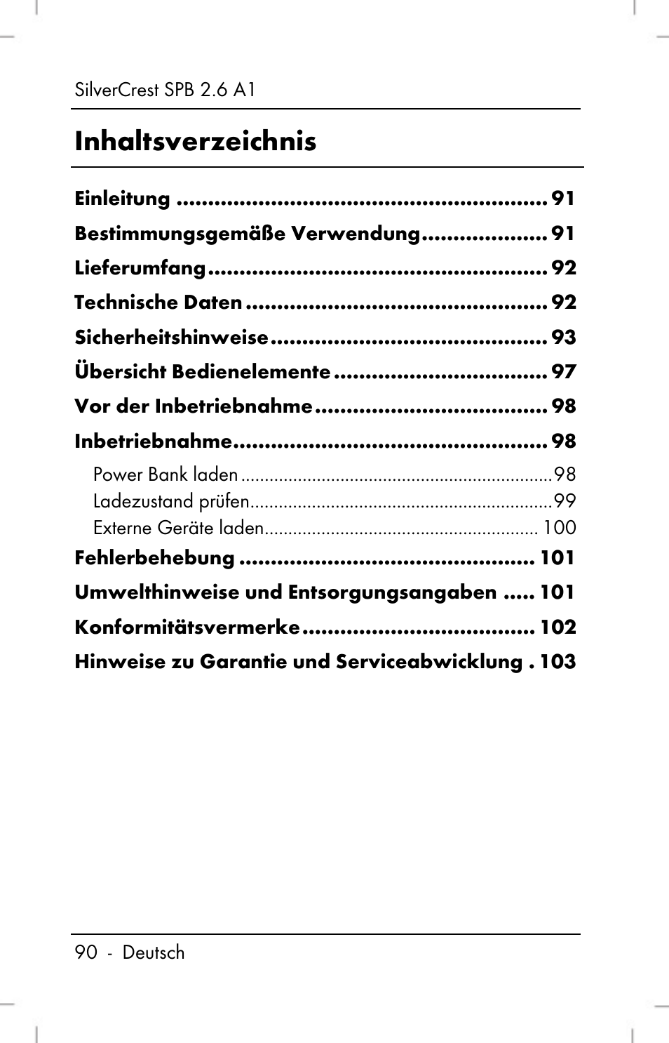 Silvercrest SPB 2.6 A1 User Manual | Page 92 / 108