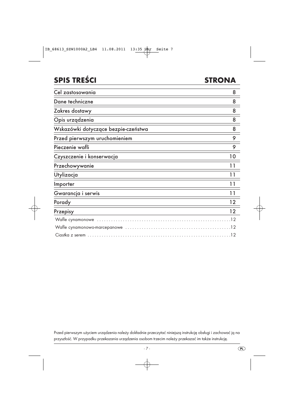 Silvercrest SZW 1000 A2 User Manual | Page 9 / 44