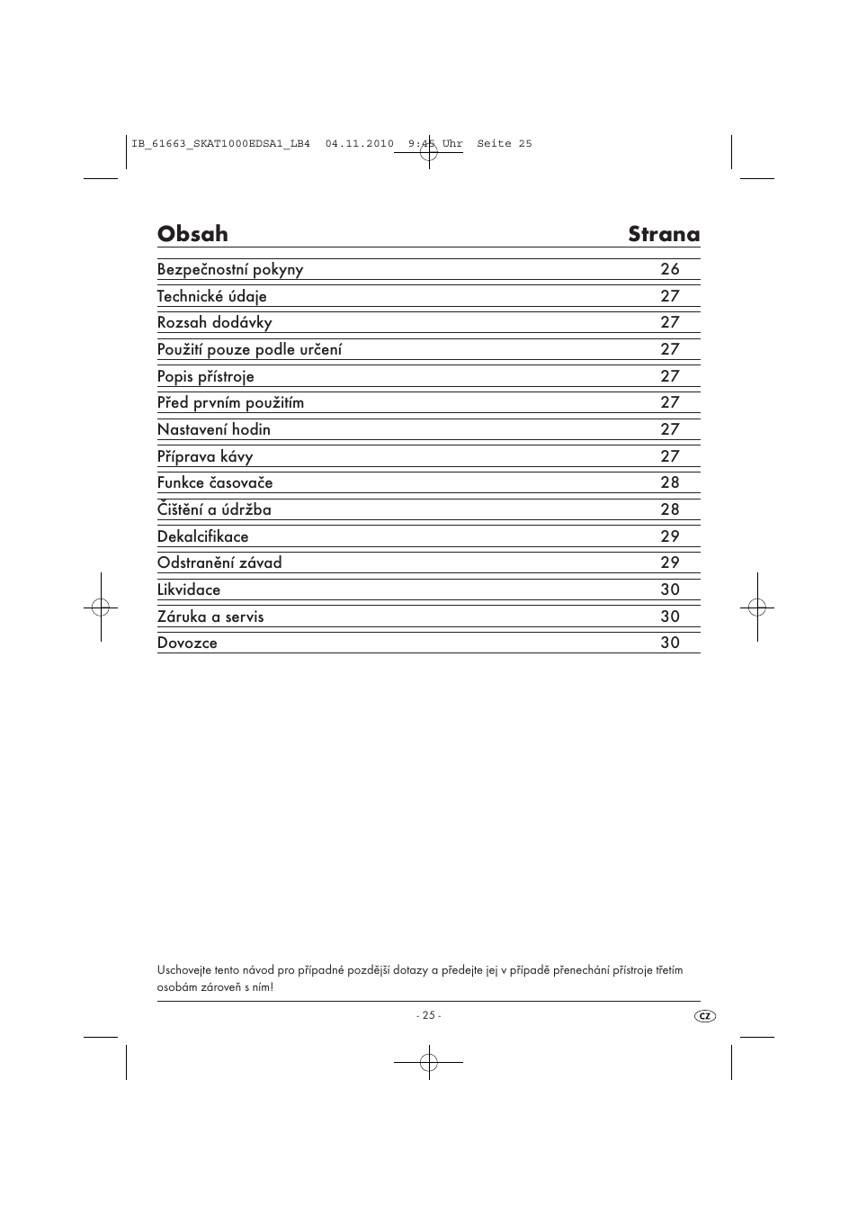 Silvercrest SKAT 1000 EDS A1 User Manual | Page 27 / 45