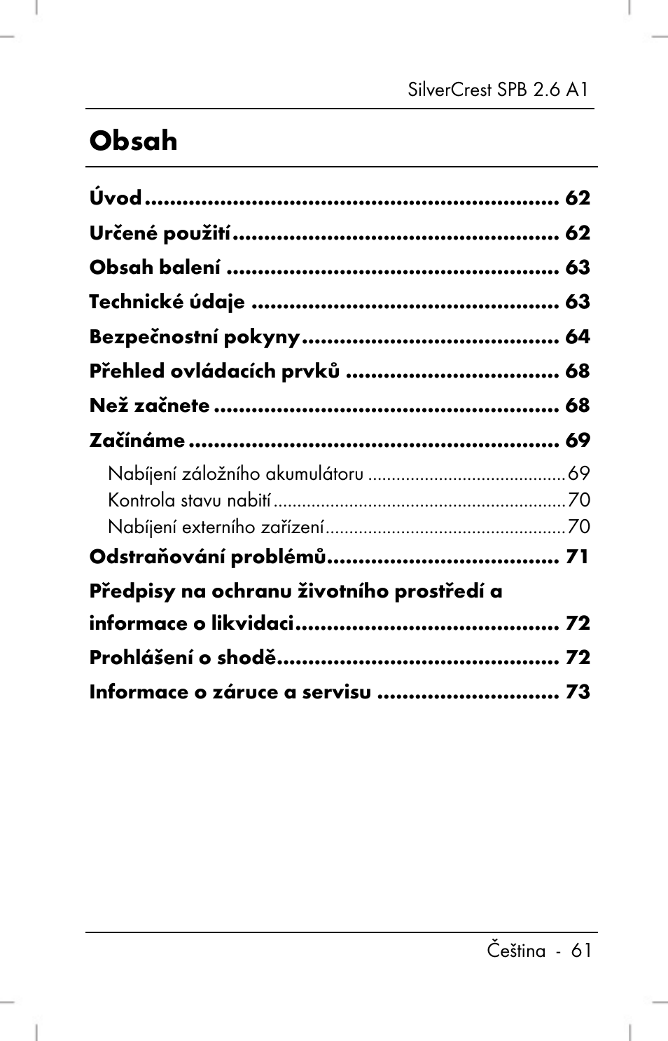 Silvercrest SPB 2.6 A1 User Manual | Page 63 / 106