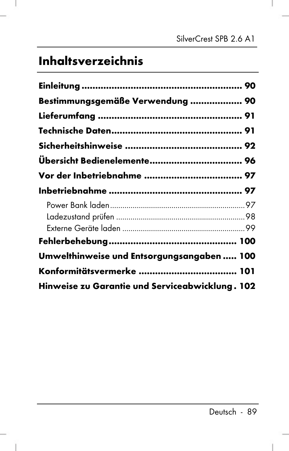 Silvercrest SPB 2.6 A1 User Manual | Page 91 / 106