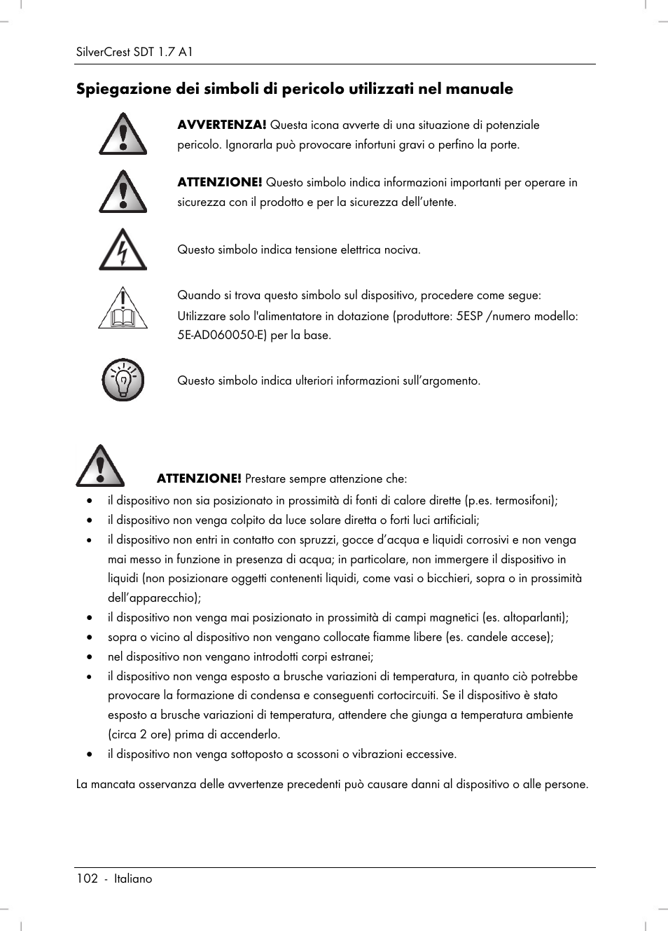 Silvercrest SDT 1.7 A1 User Manual | Page 104 / 192