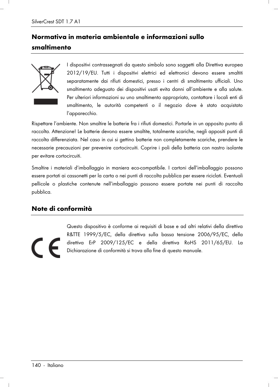 Silvercrest SDT 1.7 A1 User Manual | Page 142 / 192
