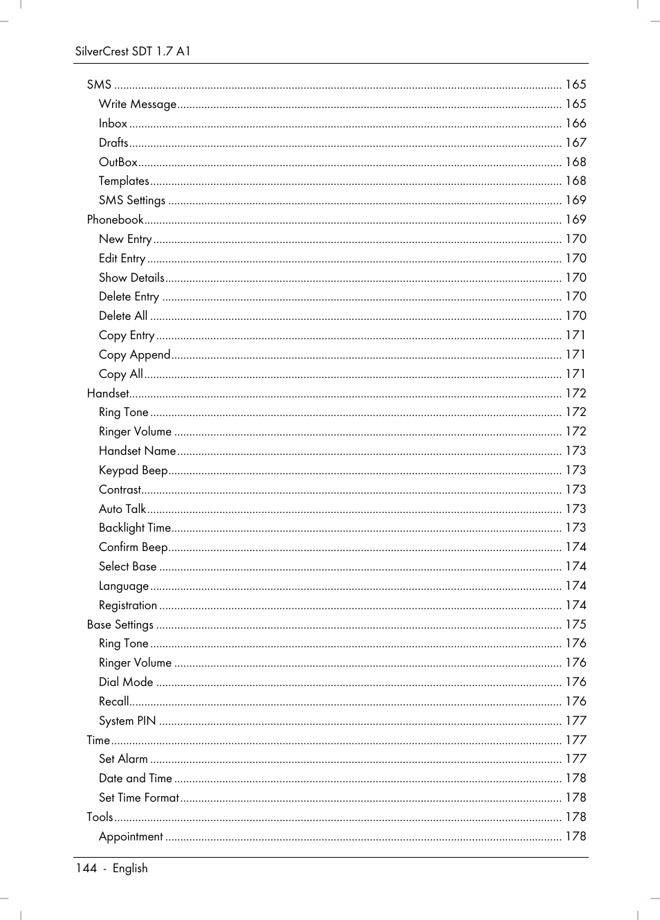 Silvercrest SDT 1.7 A1 User Manual | Page 146 / 192