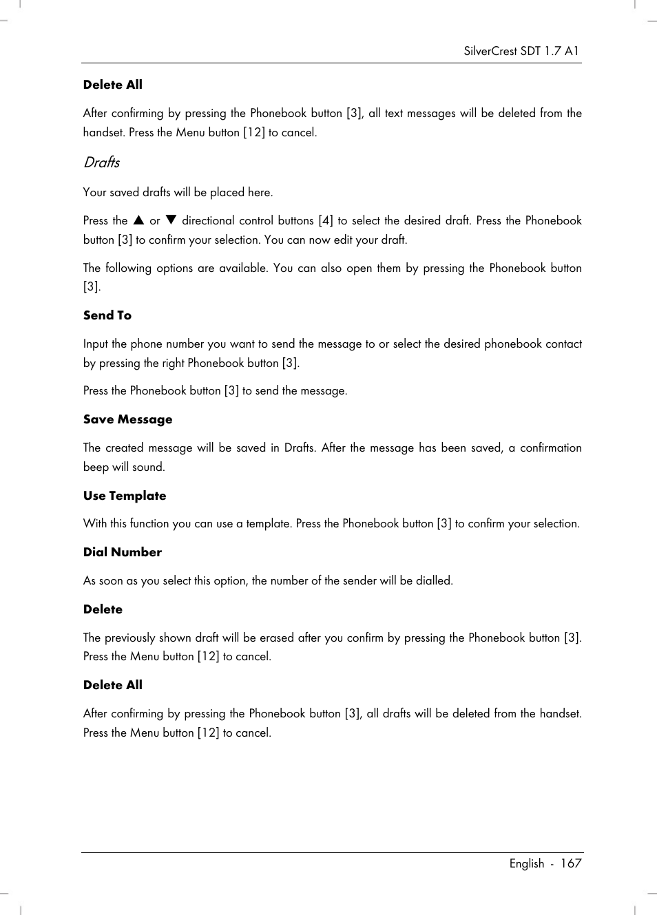 Drafts | Silvercrest SDT 1.7 A1 User Manual | Page 169 / 192