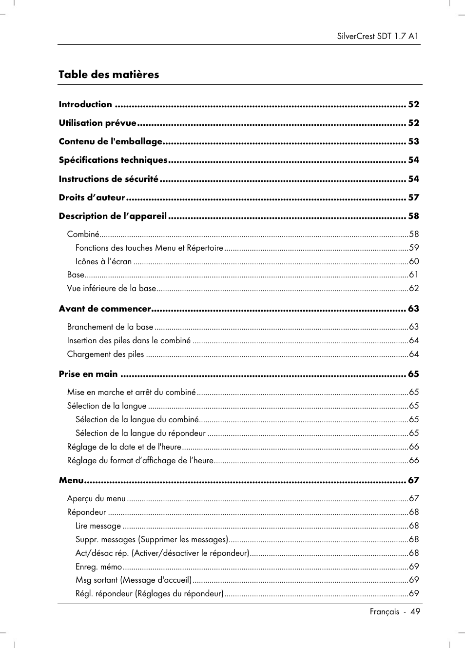 Silvercrest SDT 1.7 A1 User Manual | Page 51 / 192