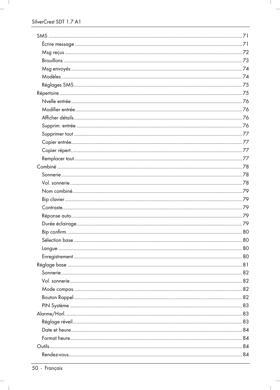Silvercrest SDT 1.7 A1 User Manual | Page 52 / 192