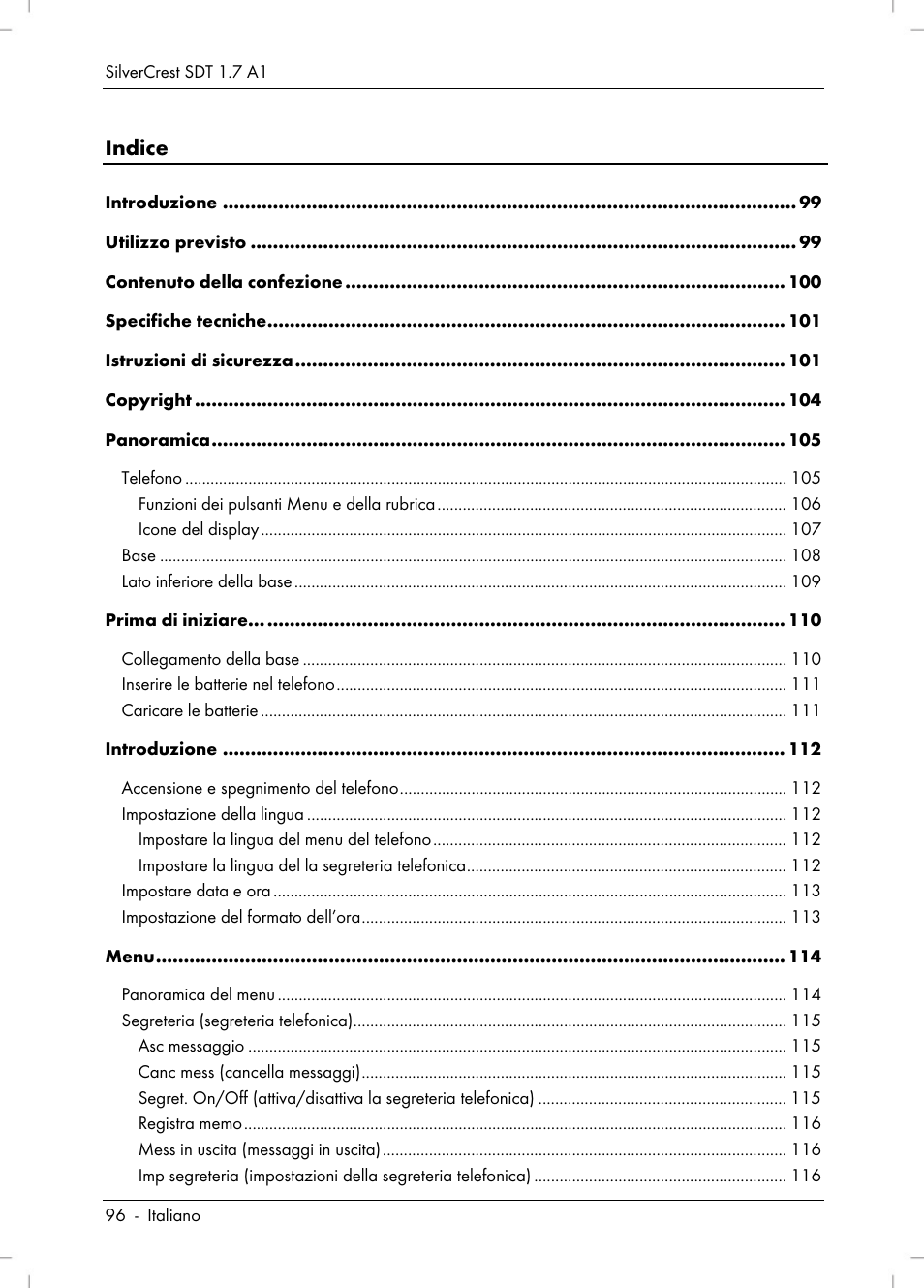 Silvercrest SDT 1.7 A1 User Manual | Page 98 / 192