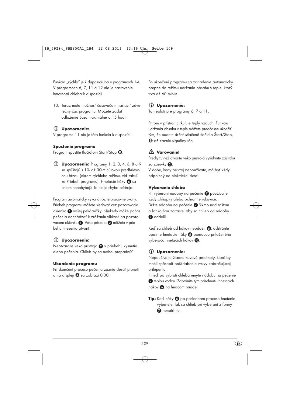 Silvercrest SBB 850 A1 User Manual | Page 111 / 146
