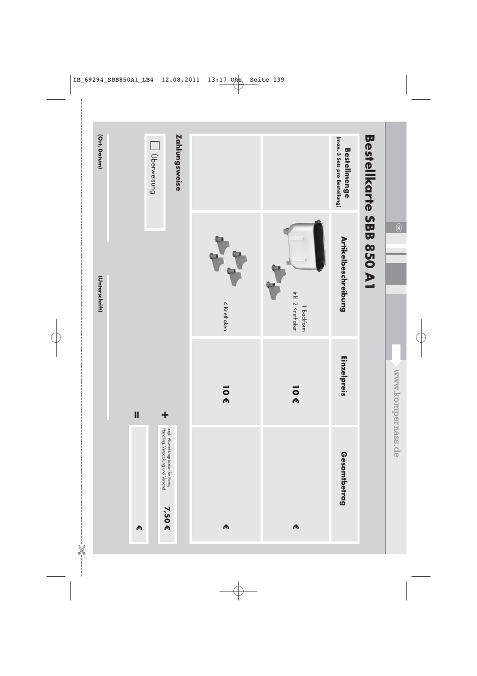 Bes tellk ar te sbb 850 a1 | Silvercrest SBB 850 A1 User Manual | Page 141 / 146