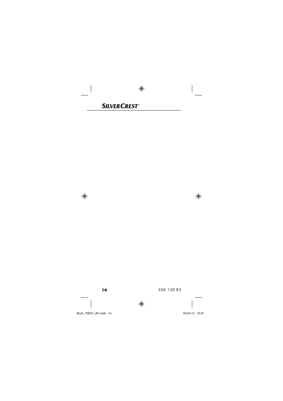 Silvercrest SSK 120 B2 User Manual | Page 17 / 73