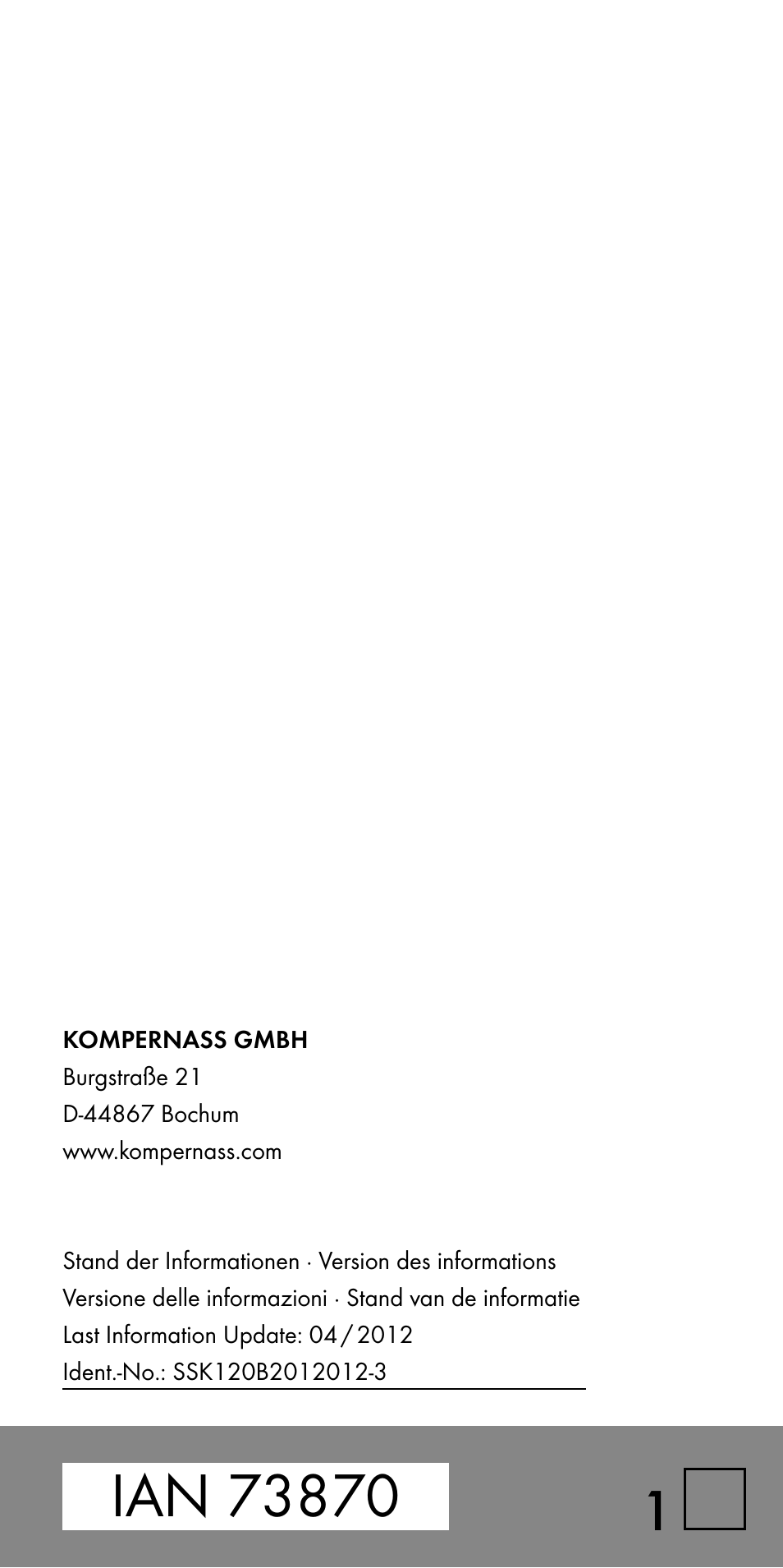 Silvercrest SSK 120 B2 User Manual | Page 73 / 73