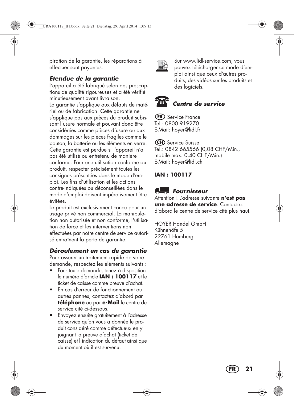 Silvercrest SUR 46 B1 User Manual | Page 23 / 46