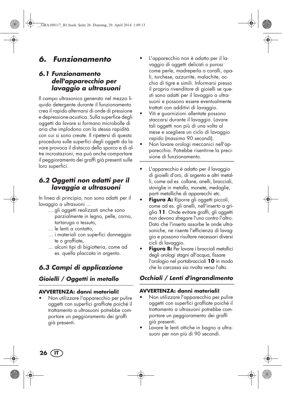 Funzionamento | Silvercrest SUR 46 B1 User Manual | Page 28 / 46