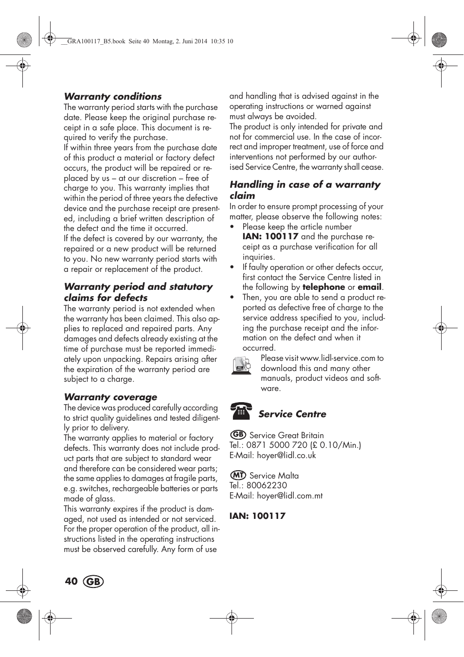 Silvercrest SUR 46 B1 User Manual | Page 42 / 54