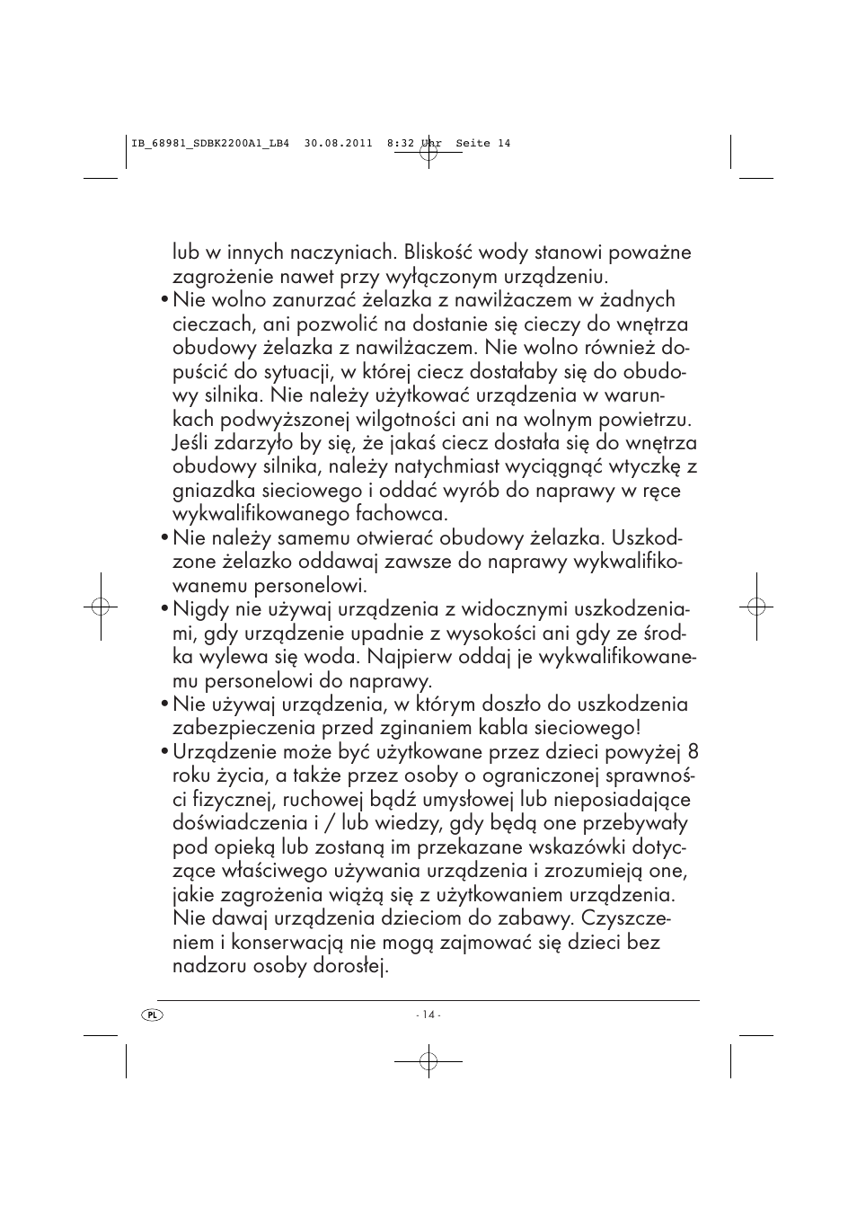 Silvercrest SDBK 2200 A1 User Manual | Page 16 / 72