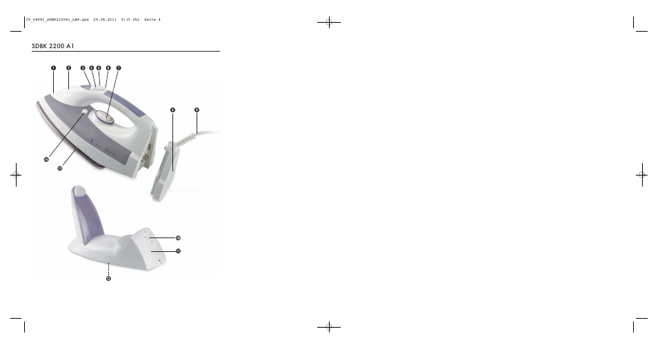 Silvercrest SDBK 2200 A1 User Manual | Page 2 / 72