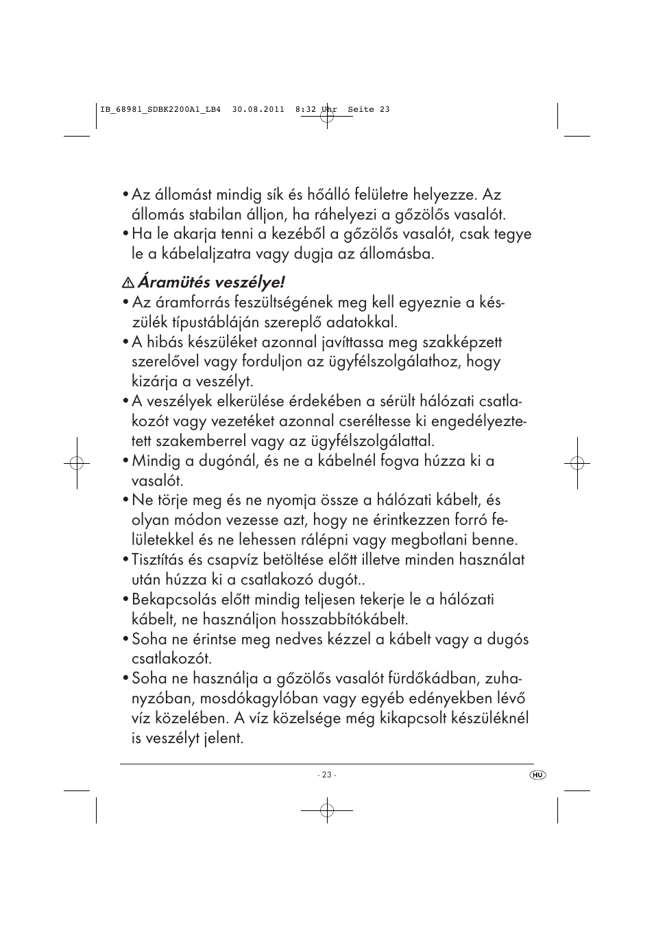 Silvercrest SDBK 2200 A1 User Manual | Page 25 / 72