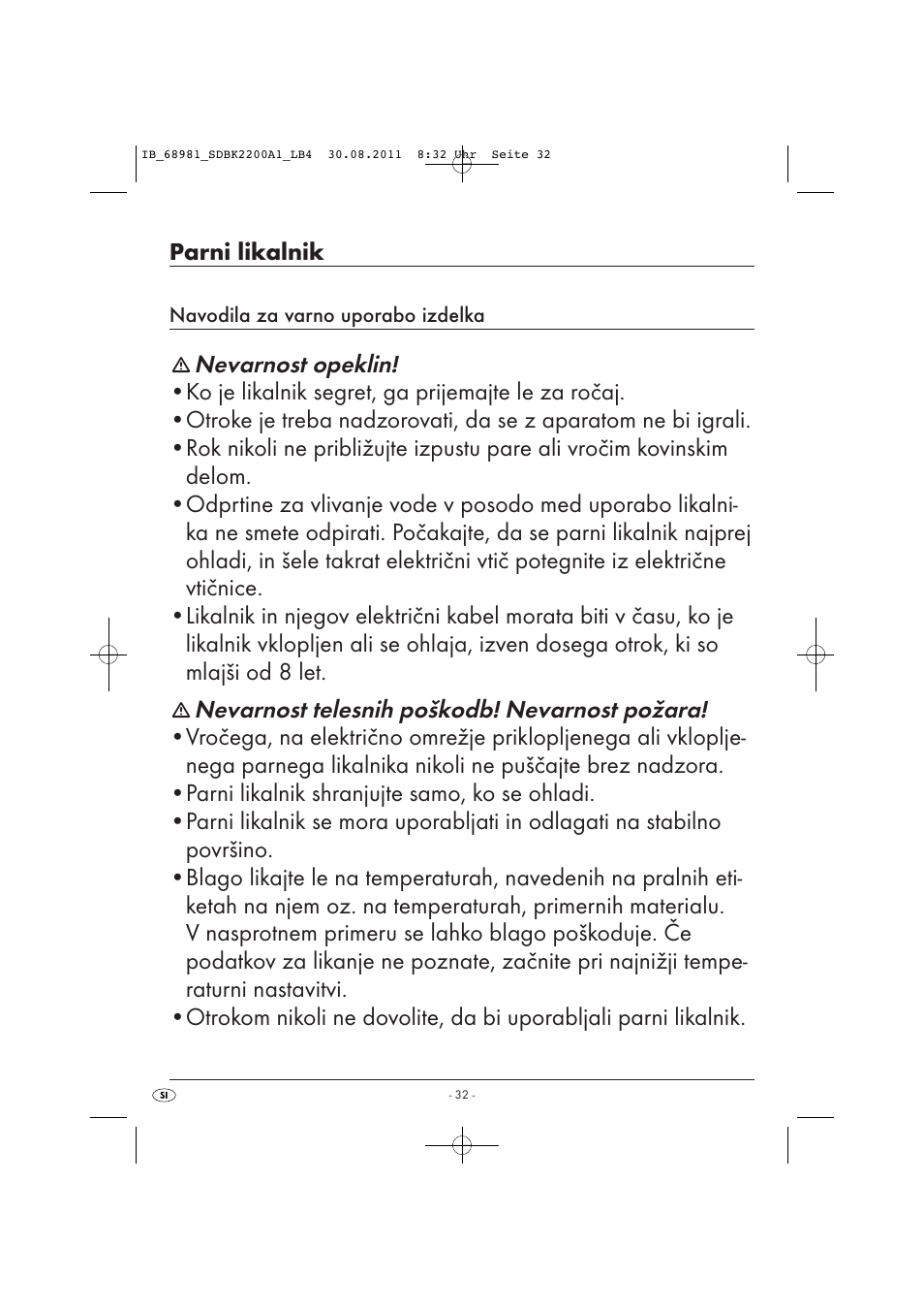 Silvercrest SDBK 2200 A1 User Manual | Page 34 / 72